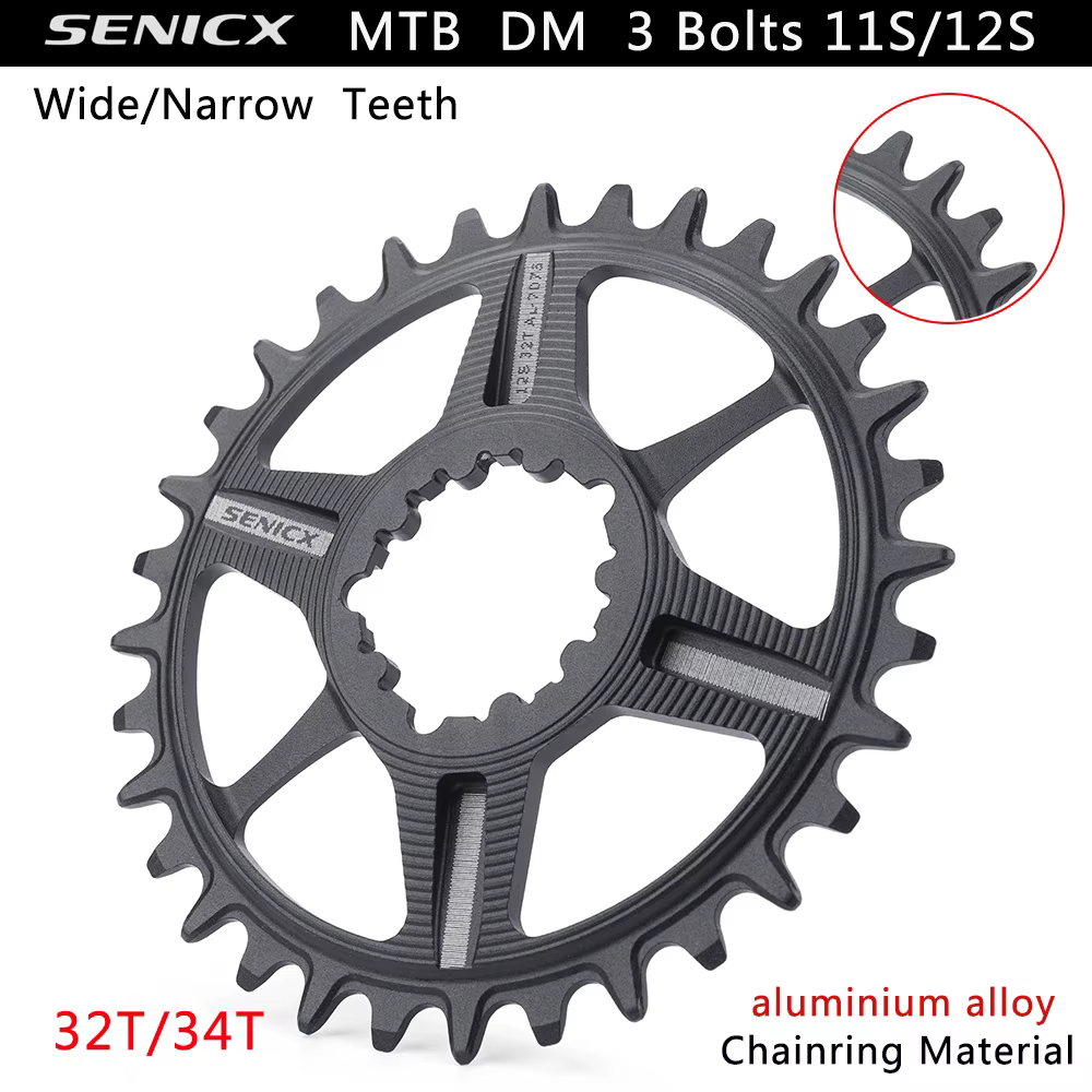 Genicx-Plateaux VTT, Manivelle à montage direct, Compatible Eagle, 10s, 11s, 12s,7075AL CNC, Décalag