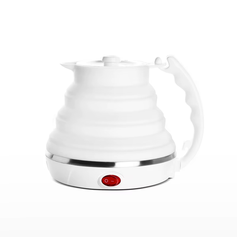 JFBONIN 555ml 220V Mini bouilloire électrique pliante Portable 700W chauffe-eau à Compression en Sil