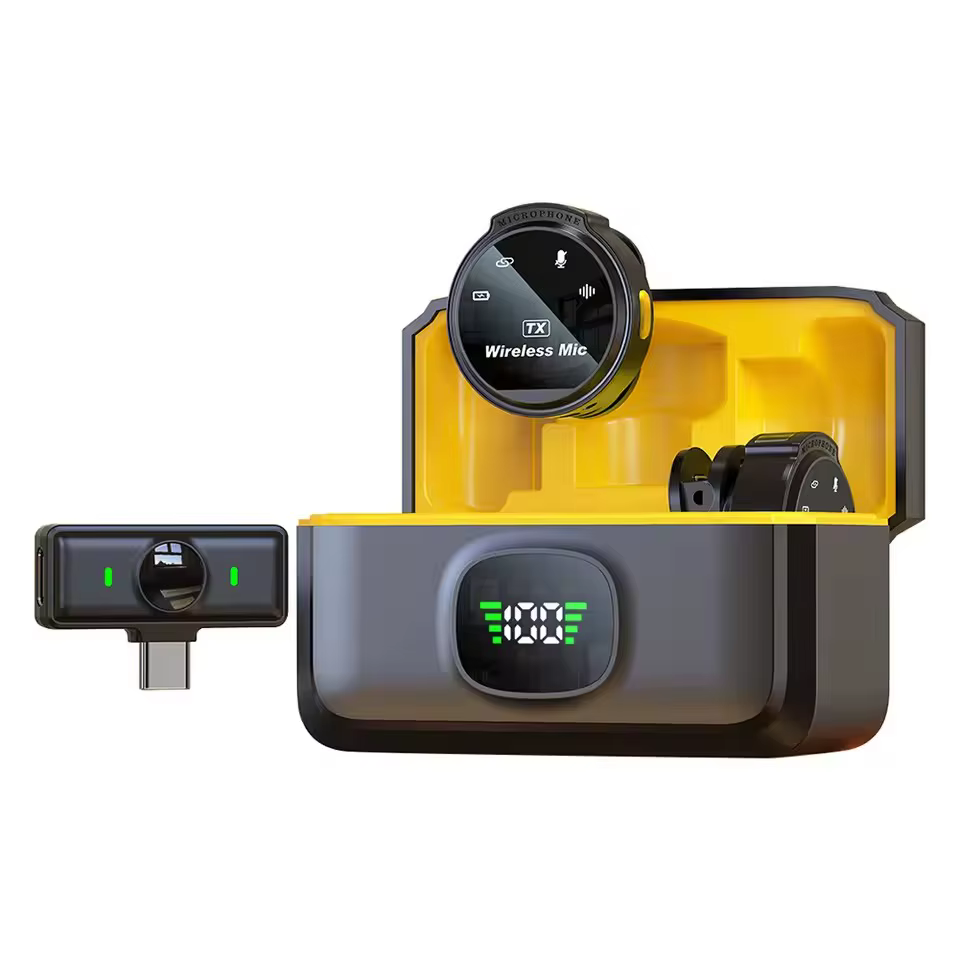 Microphone cravate sans fil XinMic avec suppression du bruit pour jeux en direct, mini-micro Android