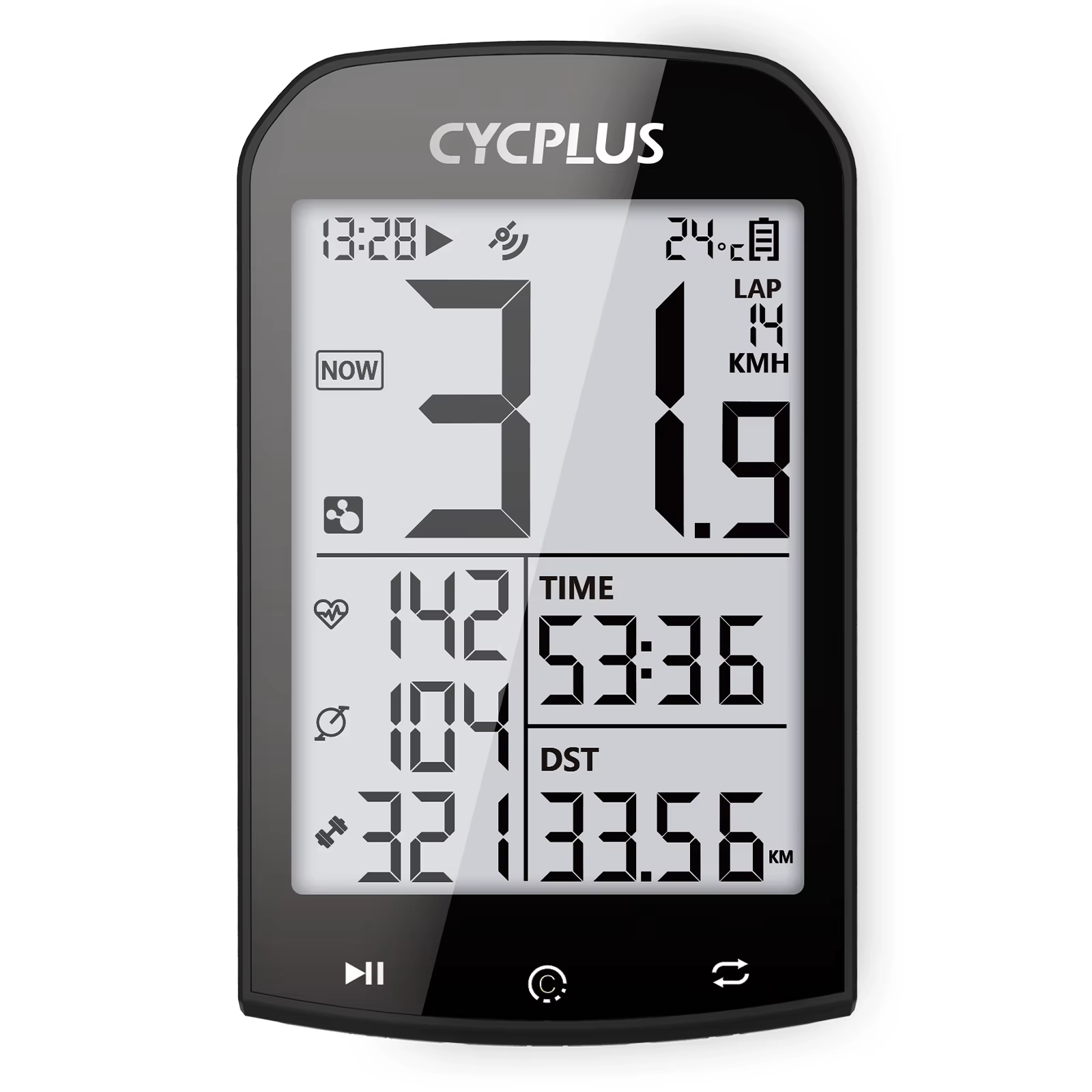 CYCPLUS M1 GPS ordinateur de vélo avec support de montage compteur de vitesse de cyclisme BLE 5.0 AN