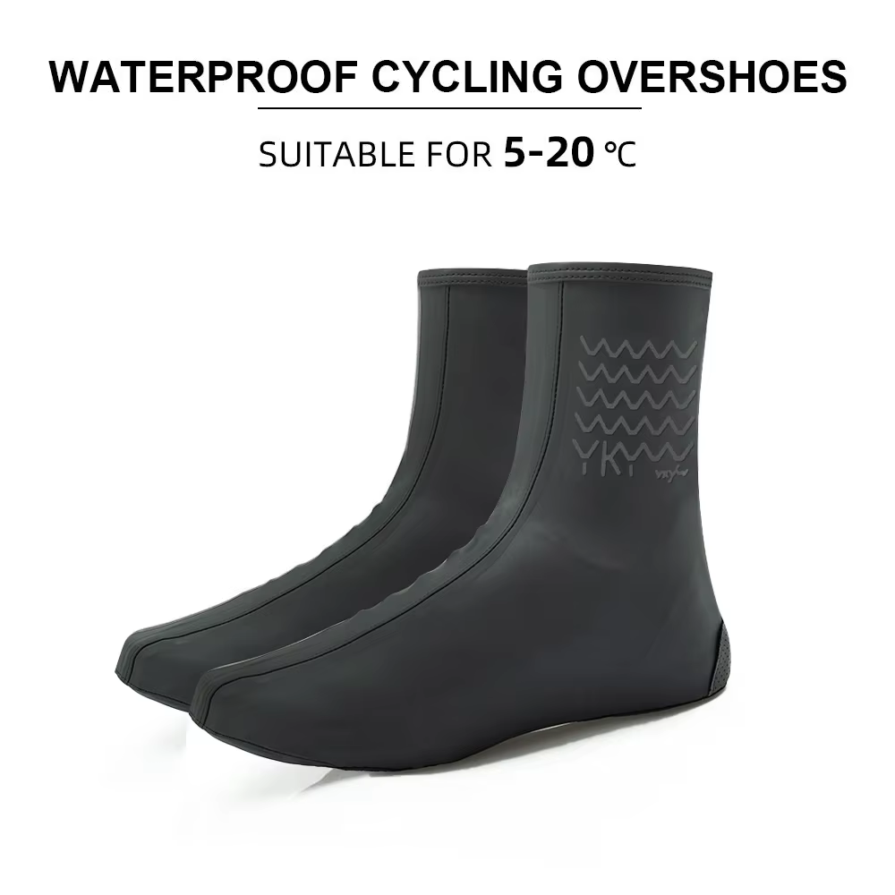 Ykywbike-Couvre-chaussures de cyclisme imperméables, couvre-chaussures de vélo, coupe-vent, VTT, pro