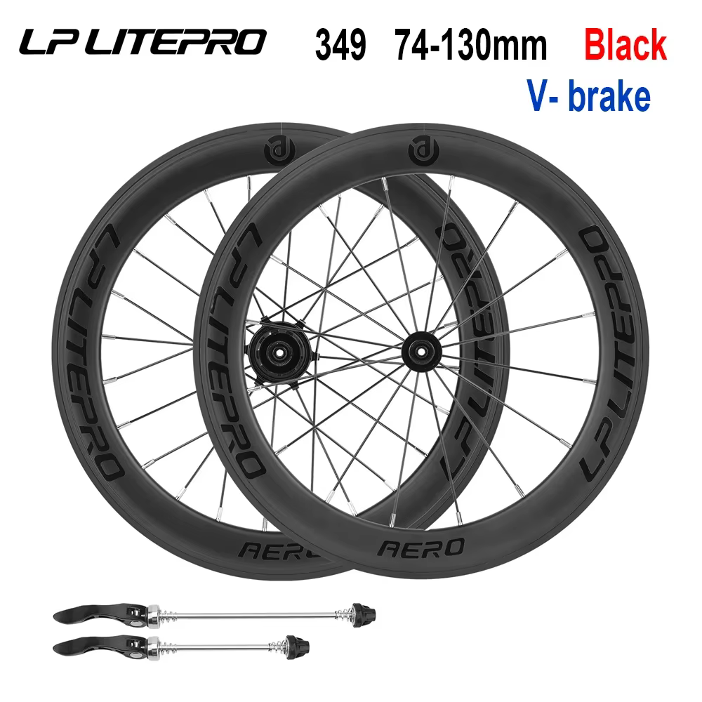 LP LITEPRO AERO – jeux de roues de vélo pliantes, 20 pouces, en alliage d'aluminium 406/451/349, moy