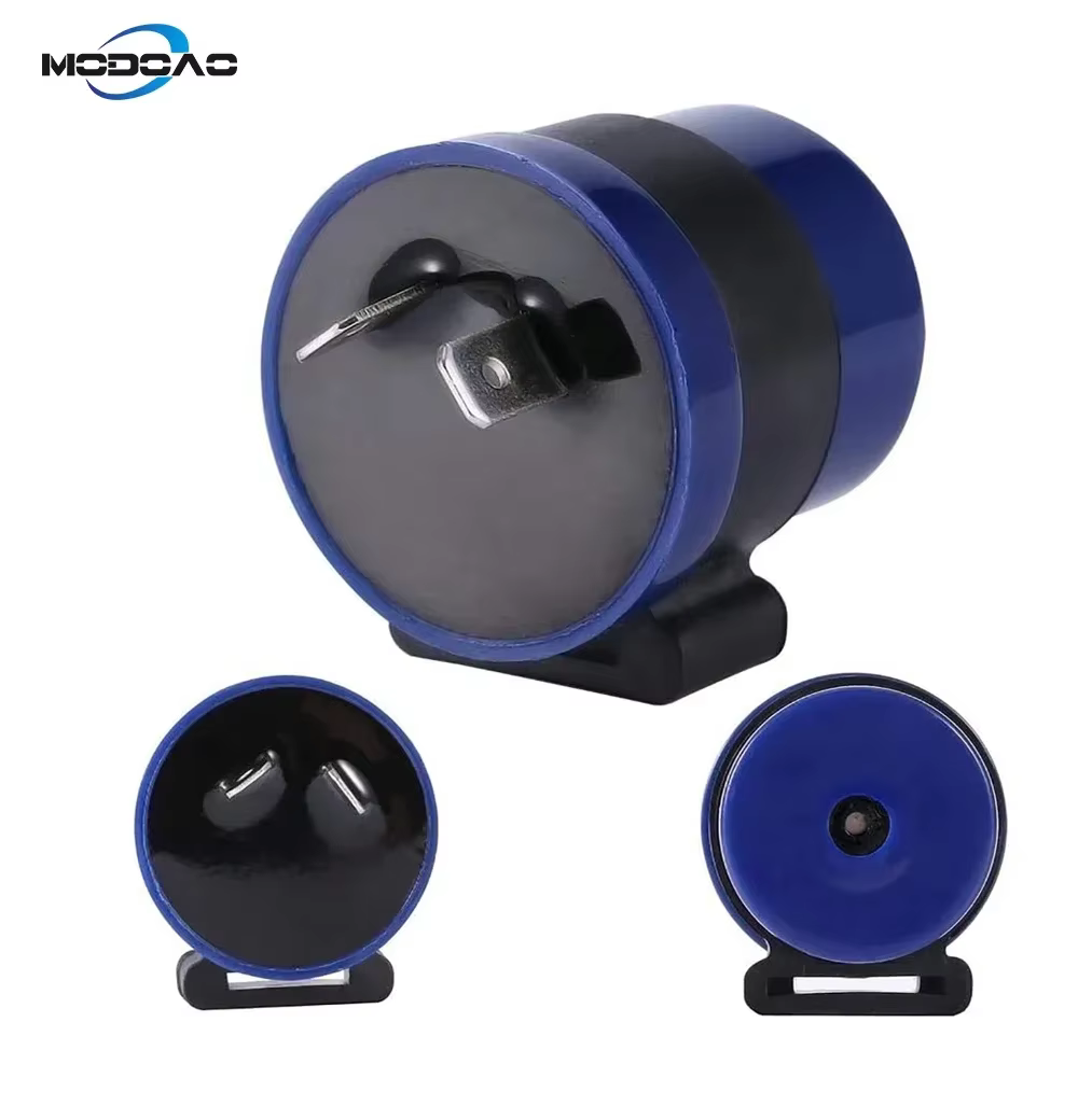 Clignotant Beeper relais 2 broches moto moto 6V-12V bleu clignotant relais indicateur ABS plastique 