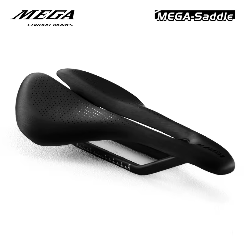 Selles de vélo de route 3D légères 115g entièrement en carbone, selles de vélo de route MEGACARBON