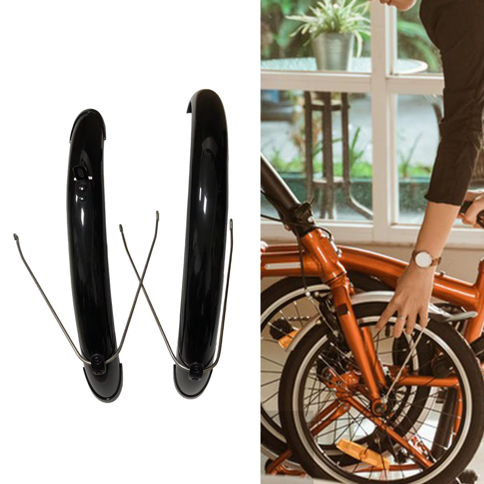 Ailes de vélo pliantes avant et arrière, 20 pouces, remplacement pour vélos pliants