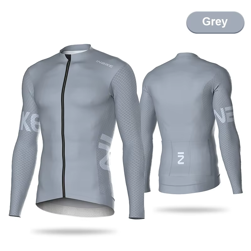 INBIKE-Maillot de vélo à manches longues pour hommes, chemises de motard, haut pour l'équitation, vê