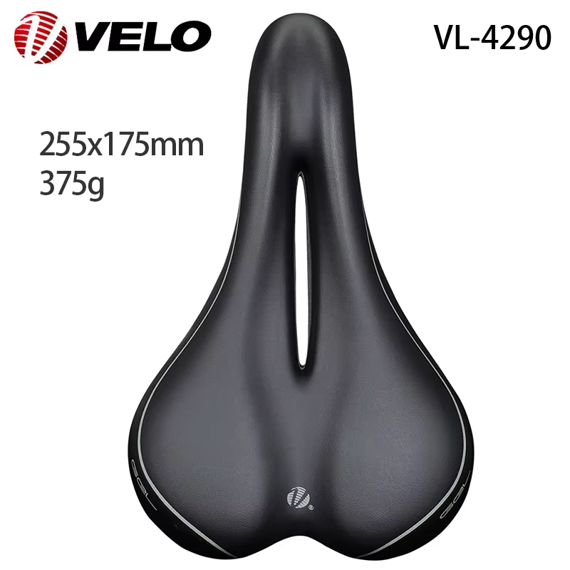 Selle de vélo de route confortable et respirante avec coussin de Gel de silice VL-4290 PU, ajouré, p