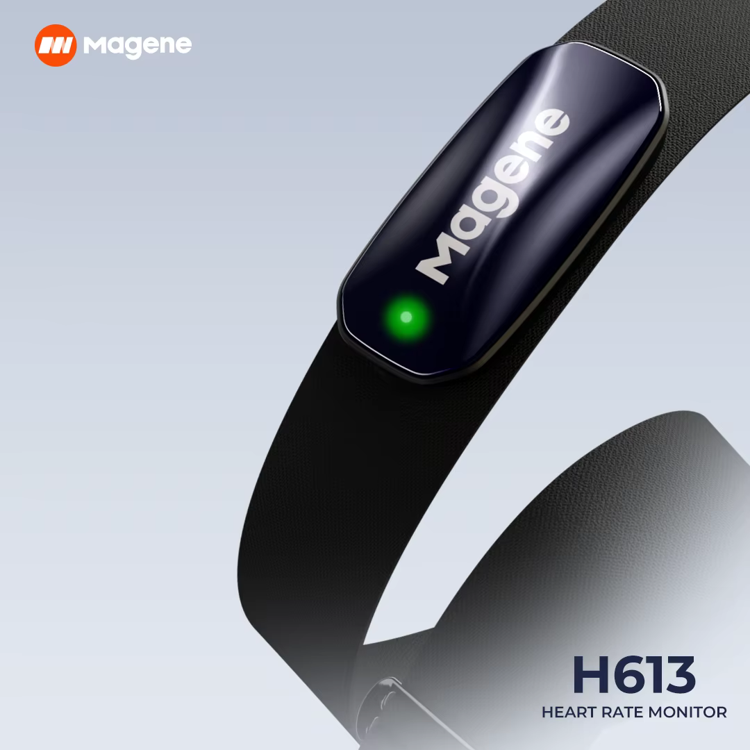 Magene H613 moniteur de fréquence cardiaque sangle pectorale fendue 3 canaux Bluetooth capteur de fr