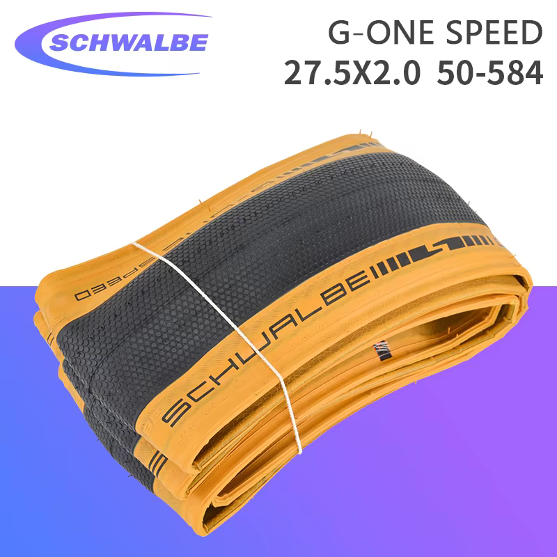 Schwalbe 27.5x2.0 650B 50-584 vélo Tubeless pneu G-ONE vitesse vélo ultraléger pliant pneu SpeedGrip