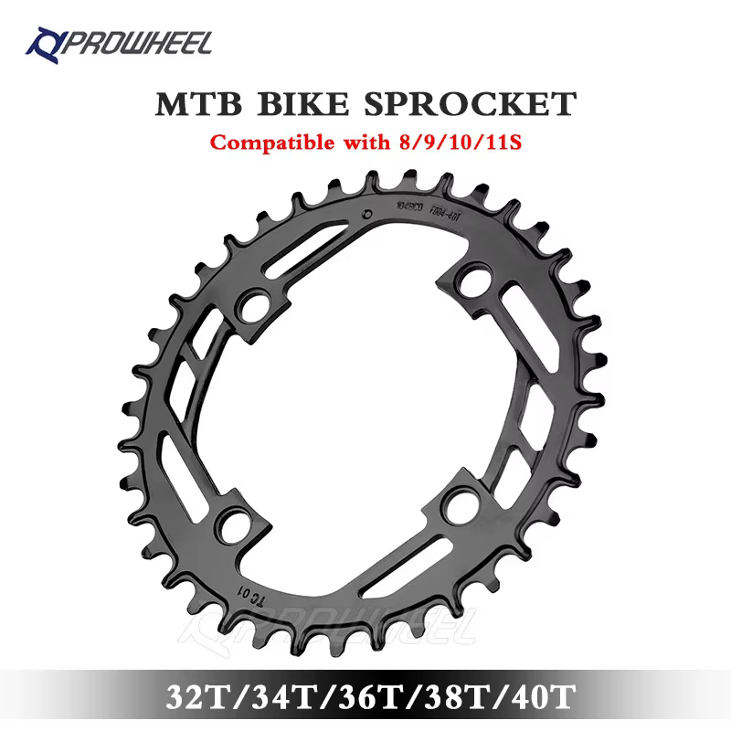 PROWHEEL – plateau de vélo de montagne étroit et large, 32T 34T 36T 38T 40T, roue à chaîne 104BCD, p