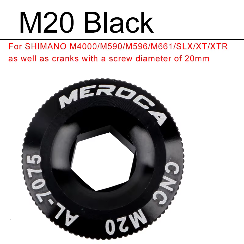MEROCA vtt couvercle de manivelle de vélo M15 M18 M19 M20 vis de pédalier de VTT boulon CNC en allia