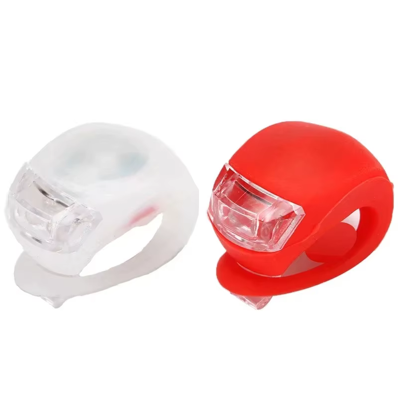 Ensemble d'éclairage de vélo en Silicone, lampe avant et feu arrière étanche pour feux d'avertisseme
