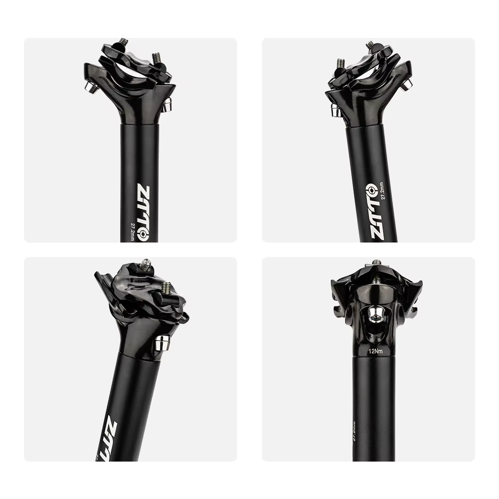 ZTTO tige de selle de vélo tête décalée tige de selle super légère en alliage d'aluminium vtt vélo d