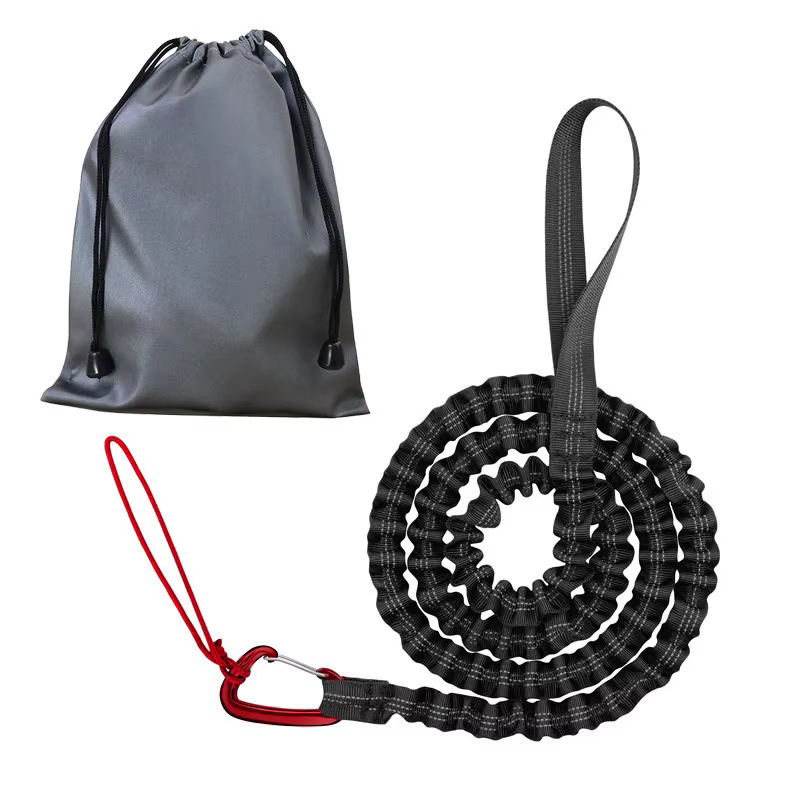 Corde de remorquage pour vélo VTT, corde de traction en nylon pour vélo avec sac de rangement, outil