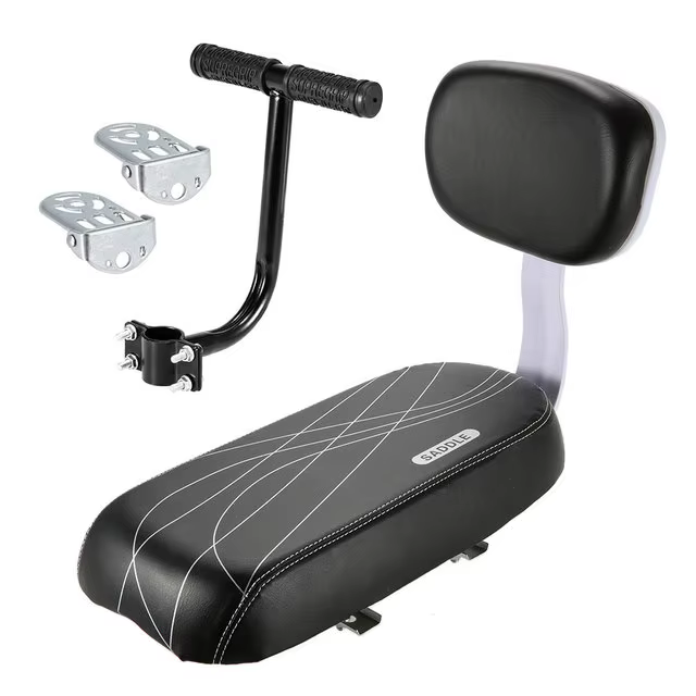 Selle arrière de vélo en cuir PU souple pour enfant, siège arrière de vélo, polymère, coussin confor