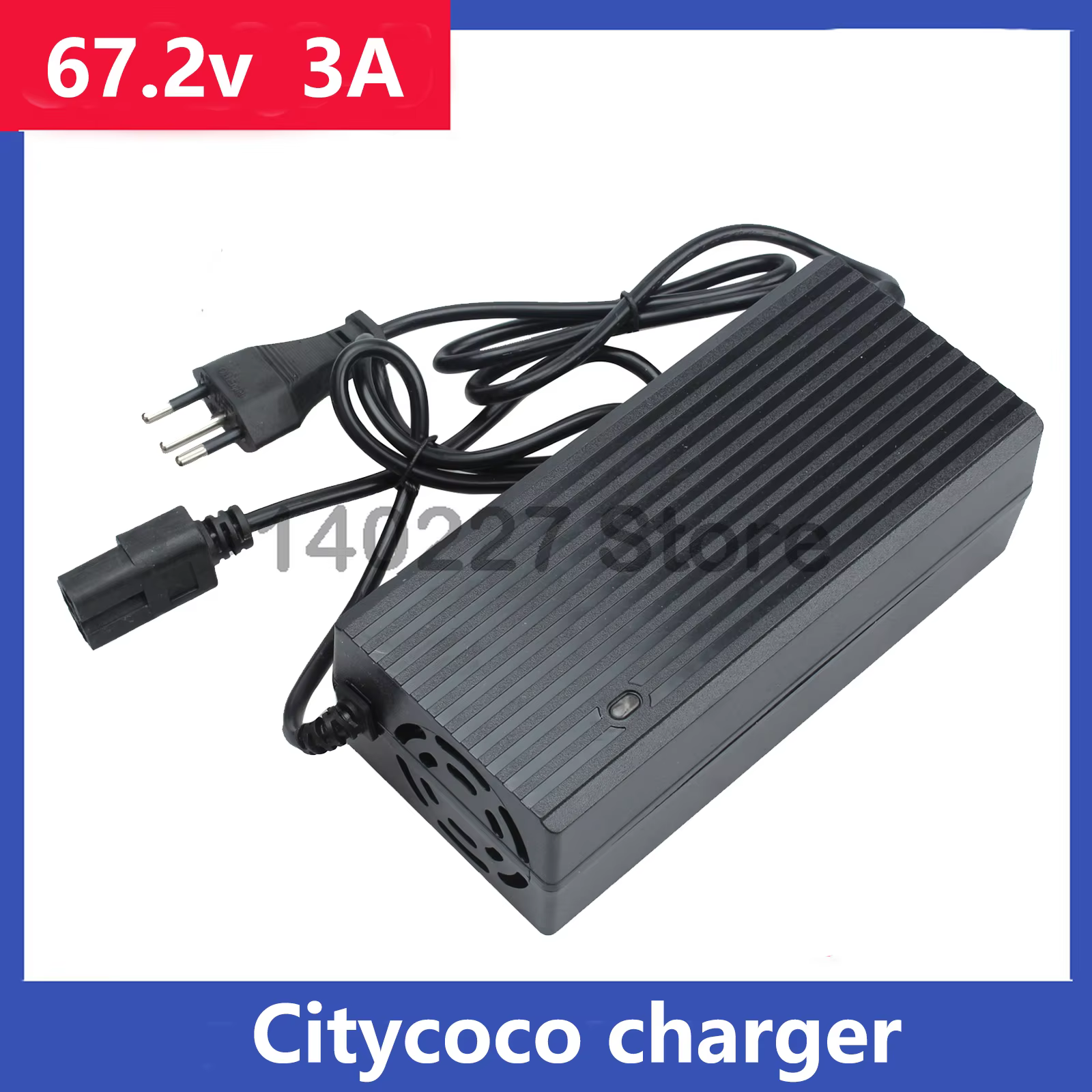 Pour Citycoco chargeur de batterie de Scooter électrique 67.2V alimentation 3A chargeur de puissance
