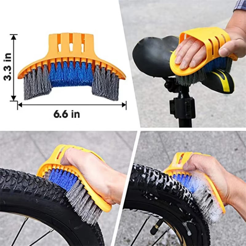 Ensemble de nettoyage de chaîne de vélo, Kit de nettoyage de vélo, outil de nettoyage de cyclisme en