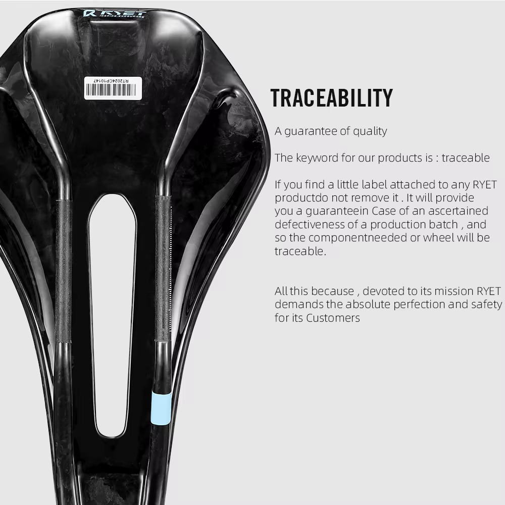 RYET 3D imprimé selle de vélo entièrement en carbone 245mm * 135/145/155mm selle de vélo pour vtt gr