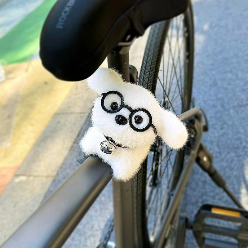 Pendentif décoratif chiot mignon pour guidon de vélo, vélo électrique, moto, vélo de route