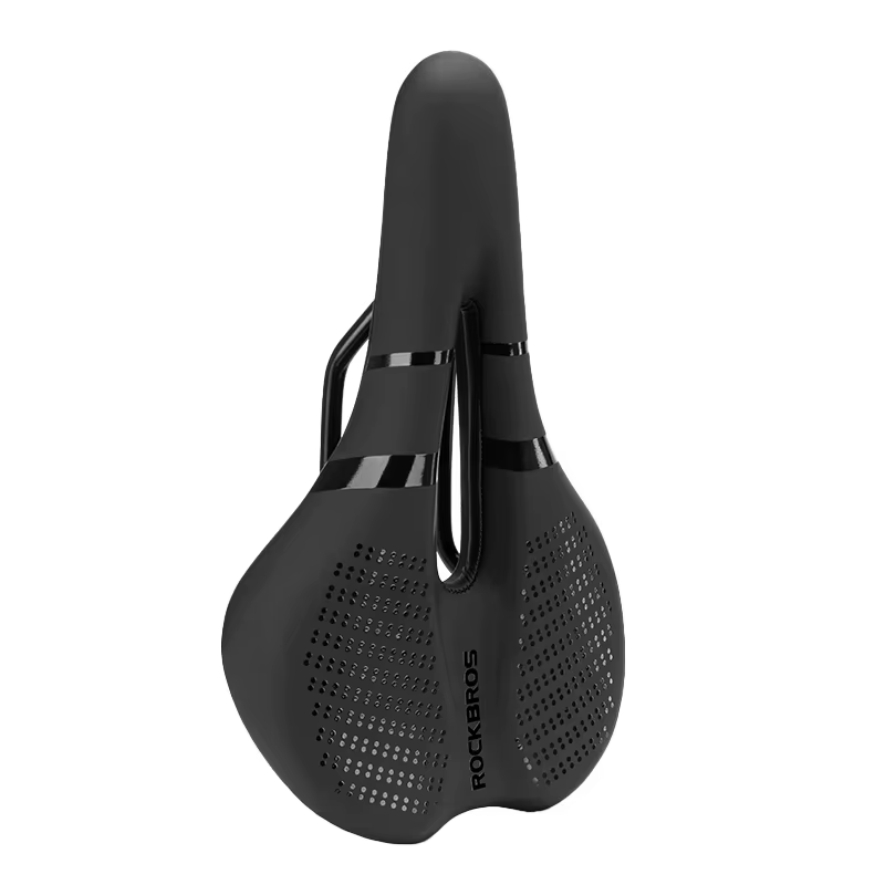 ROCKBROS-Selle de vélo légère et douce avec coussin en éponge, imperméable, respirante et creuse, ac