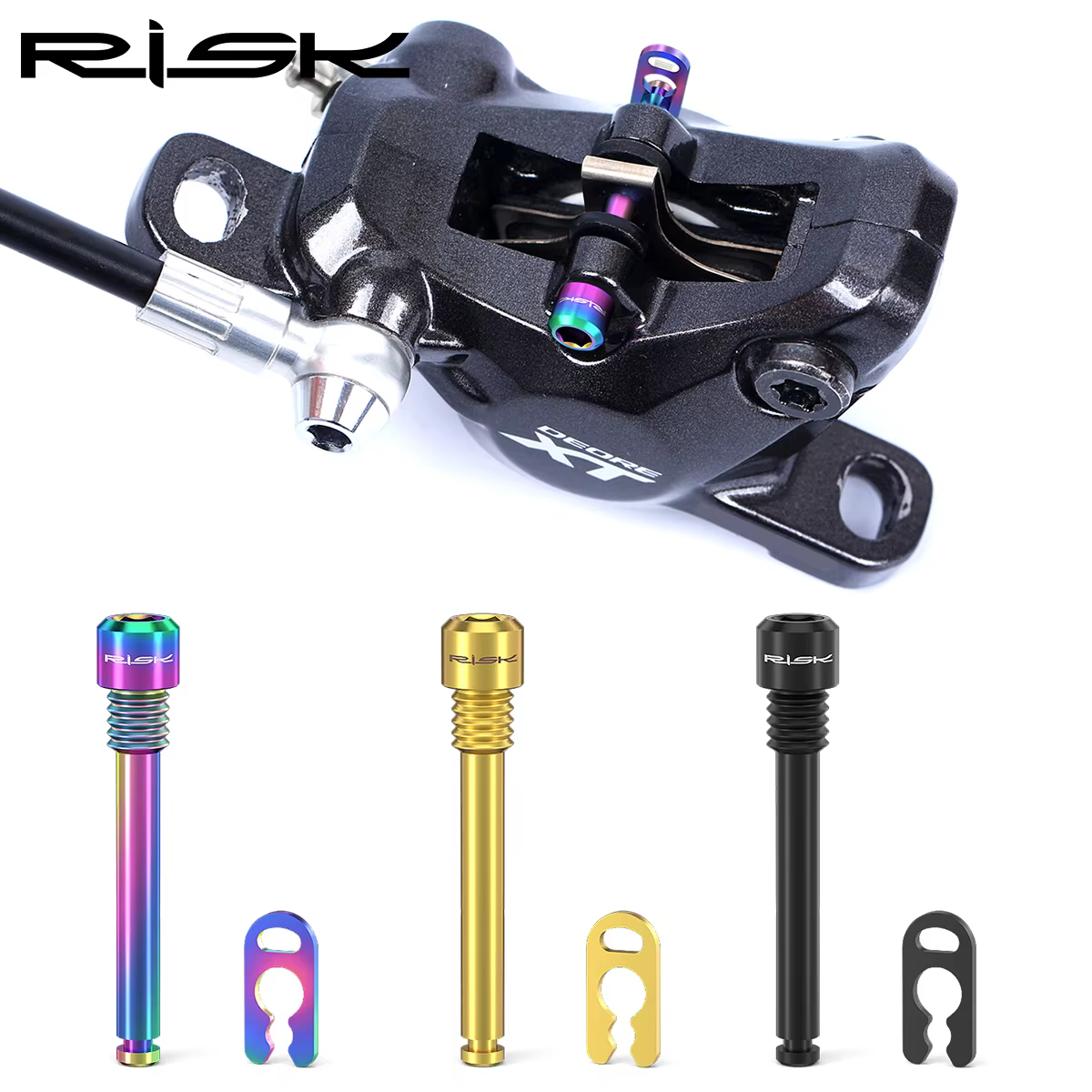 Risque 2 pièces boulon de frein à disque hydraulique de vélo pour Shimano Pad vtt vélo M4x26.5 bouch