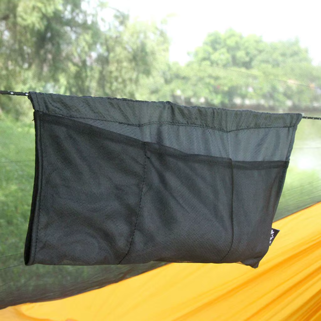 Sac de rangement en maille pour l'extérieur, pour Camping, randonnée, outils de hamac