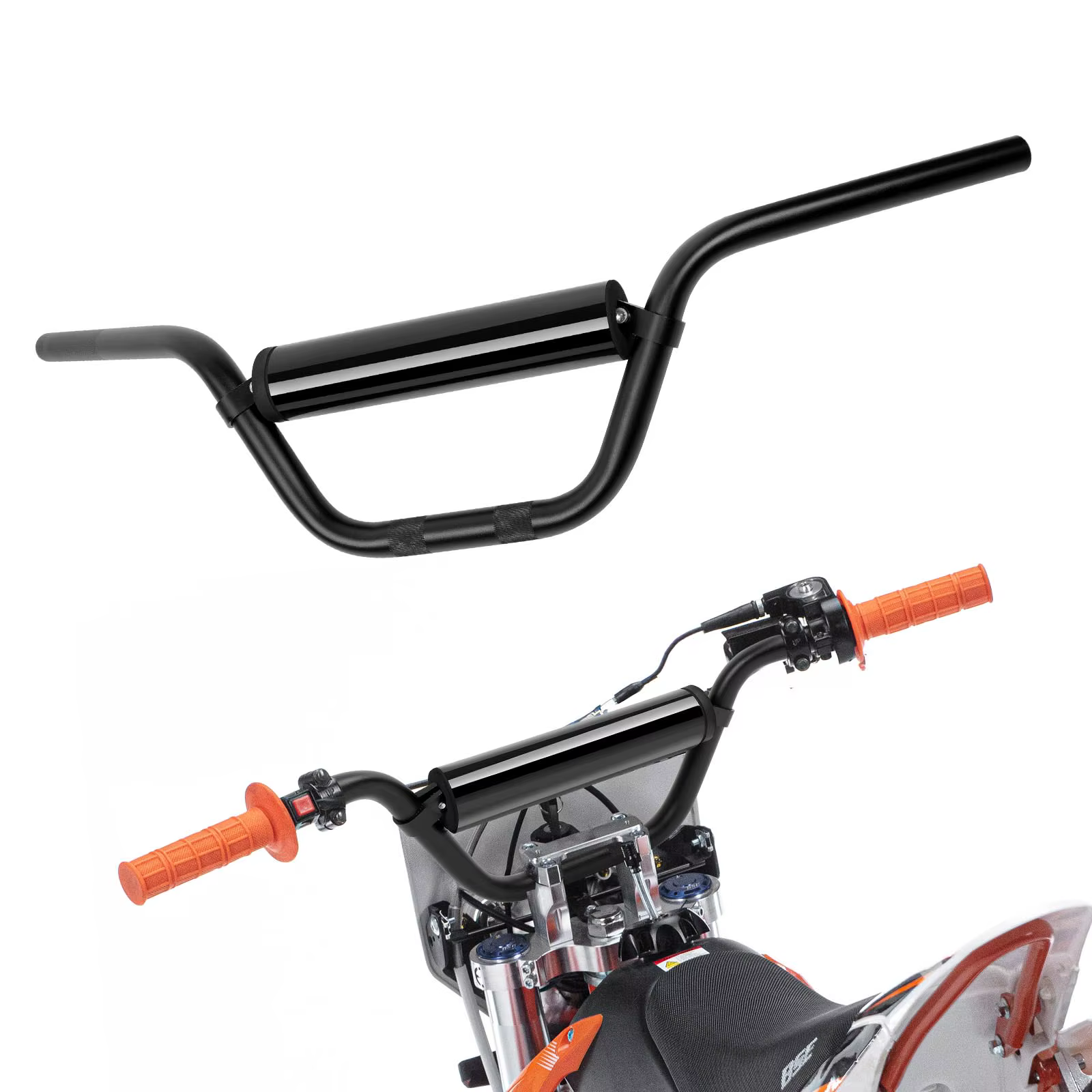 Guidon 7/8 pouces pour moto RUTU amélioré universel barre de poignée de vélo de saleté avec coussin 