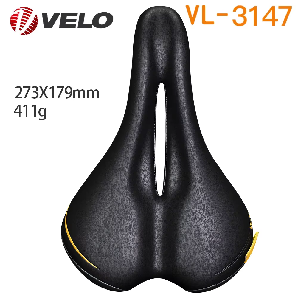 Conductrice O-Selle de vélo confortable en cuir PU, rail en acier d'origine, gravier de route, VTT,