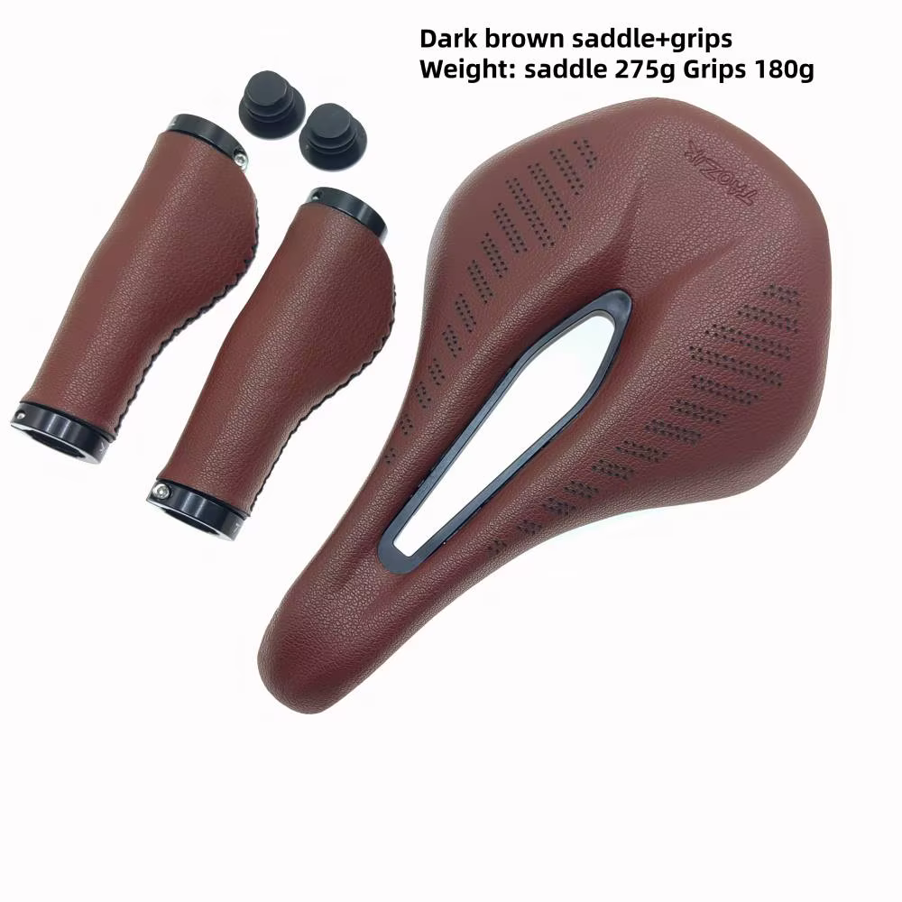 Selle de vélo respirante en cuir PU, Design creux, siège souple et confortable, pour vtt, vélo de ro