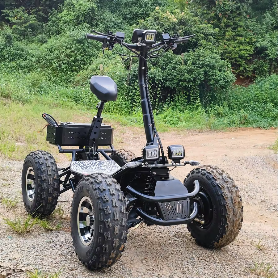 Scooter électrique de voyage 60v 60ah 21 pouces 10000W 4 roues pliant adulte tout Terrain véhicule Q