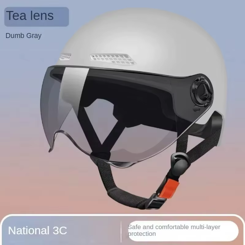 Casque de vélo avec lentille de lunettes pour adulte, protection des oreilles, autocollant de coulée