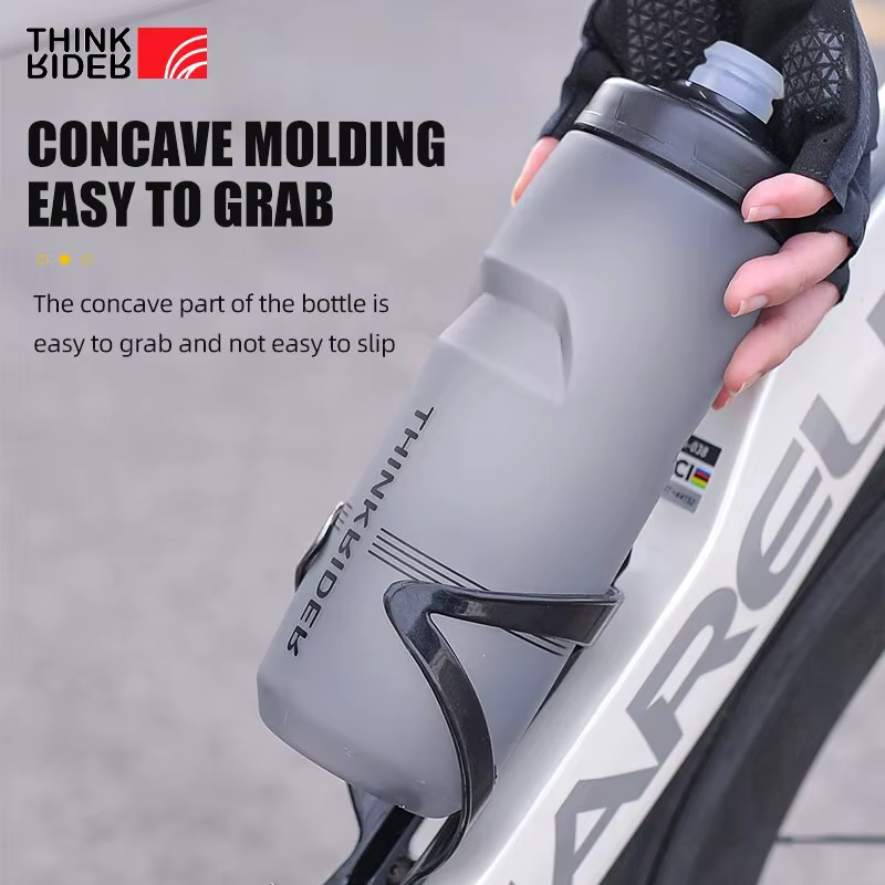 ThinkRider-Bouteille d'eau portable en plastique pour vélo, bouteille de grande capacité, 620ml, 750