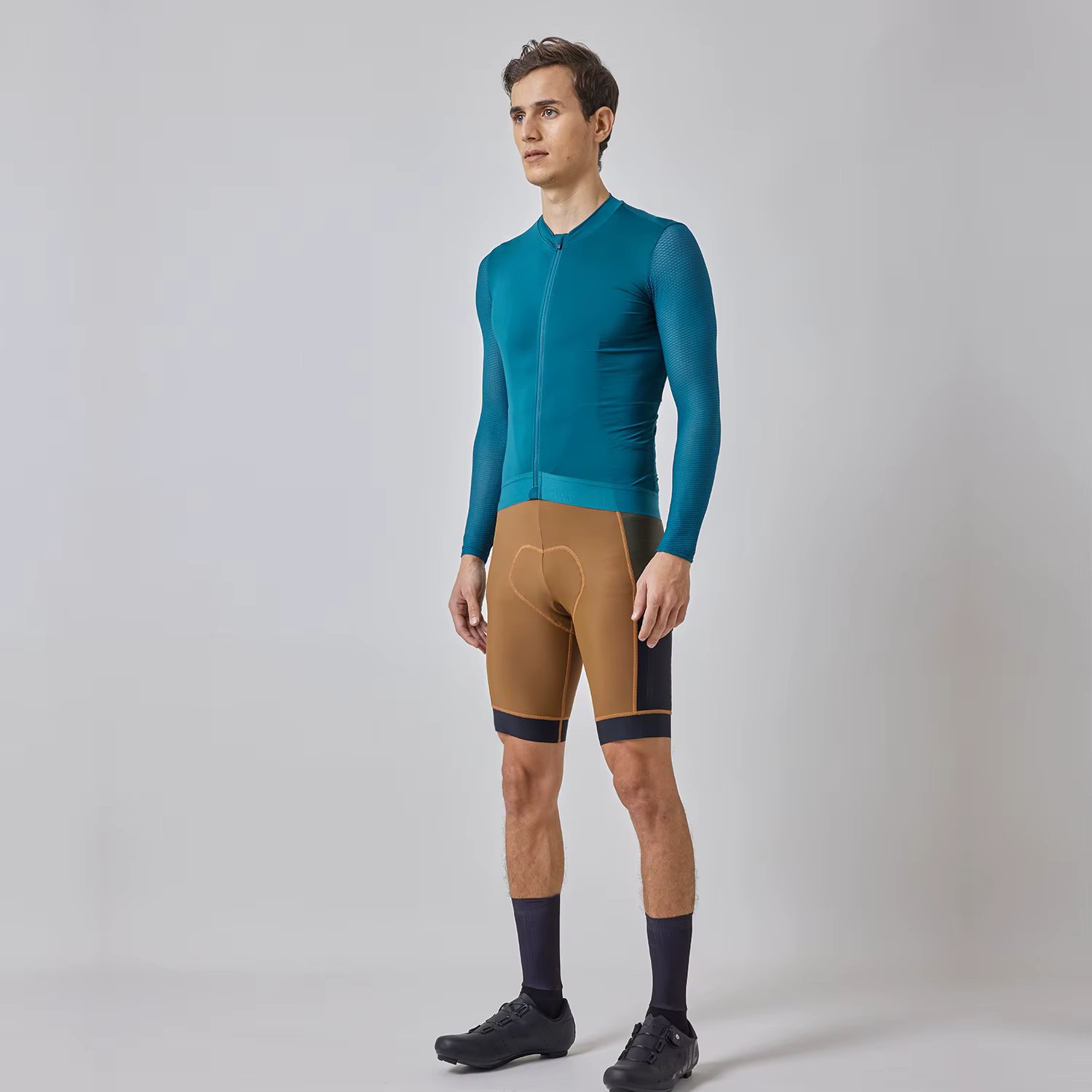 SPEXCEL nouveau maillot de cyclisme professionnel à manches longues été tissu léger conception à col