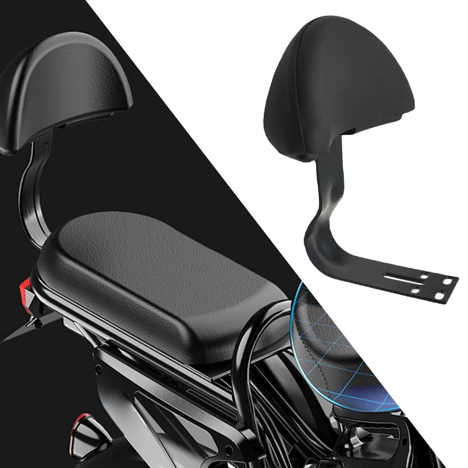 Barre Sissy pour moto pour vélos électriques, conception ergonomique, universelle, Installation faci