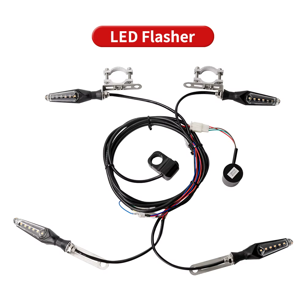 Vélo électrique 36v 48v E vélo Scooter LED accessoires modifiés lampe clignotante lumières accessoir
