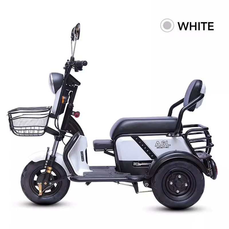 Mini Tricycle électrique adulte 3 lieux 600w 48v tout Terrain Parents enfant Scooter électrique vélo