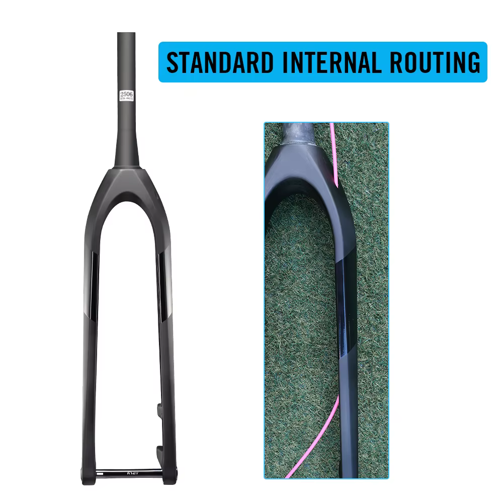 RYET – fourche rigide ultralégère en carbone pour vtt, direction conique 15x110mm pour sentier de de