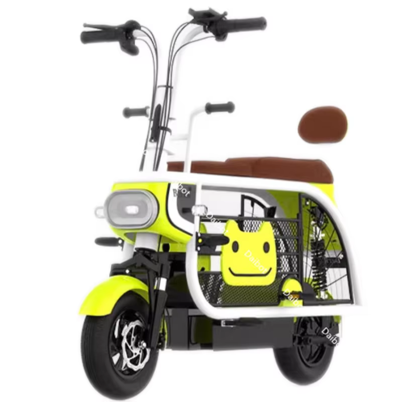 Mode adulte vélo électrique 2 places femmes ville pliant Mini 2 roues 350W famille vélo électrique S