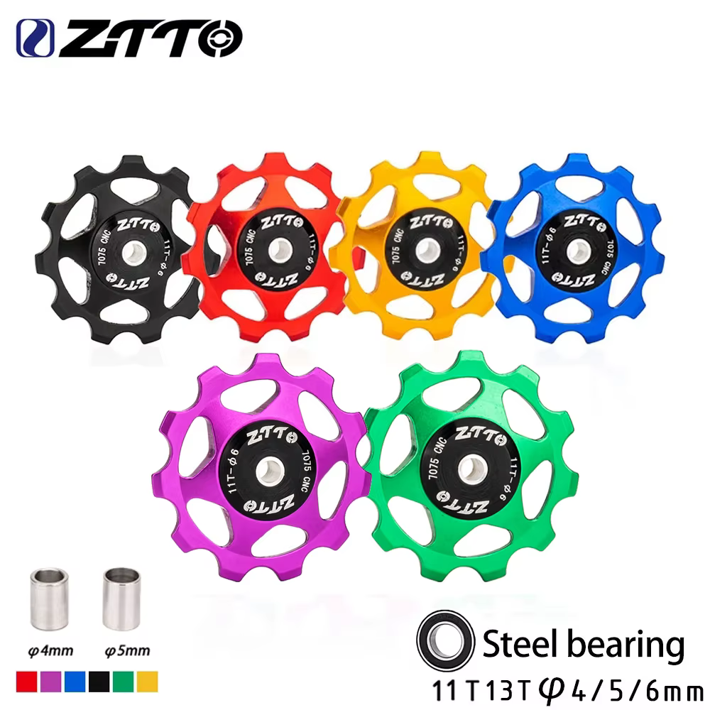 ZTTO – dérailleur arrière de vélo vtt, roue Jockey 11T 13T, poulie à roulement en acier AL7075 CNC, 
