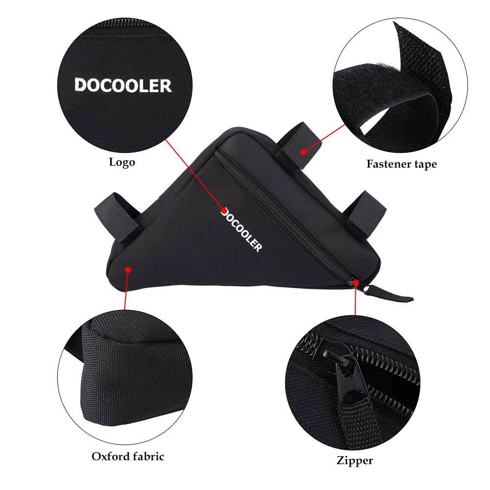 Sac de vélo triangulaire vtt, pochette de cadre de Tube de selle avant de vélo, sac de rangement d'o