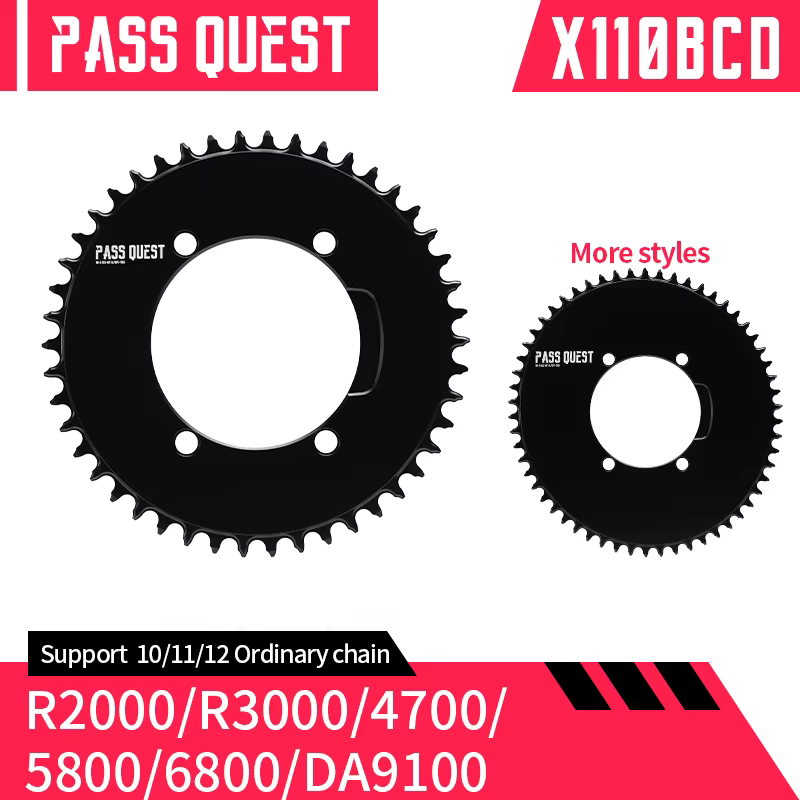 PASS Calls-Plateau étroit et large EST X110BCD AERO, pour R3000/4700/5800/6800/DA9000, vélo pliant d