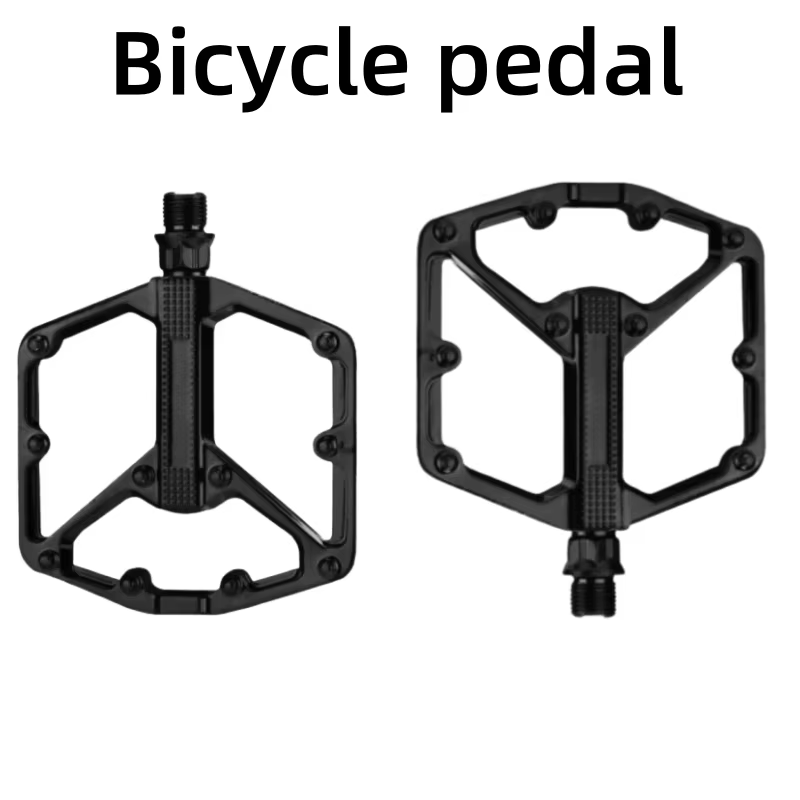 Chemin de pédale de vélo Ultra léger antidérapant en alliage d'aluminium noir adapté aux vélos de mo