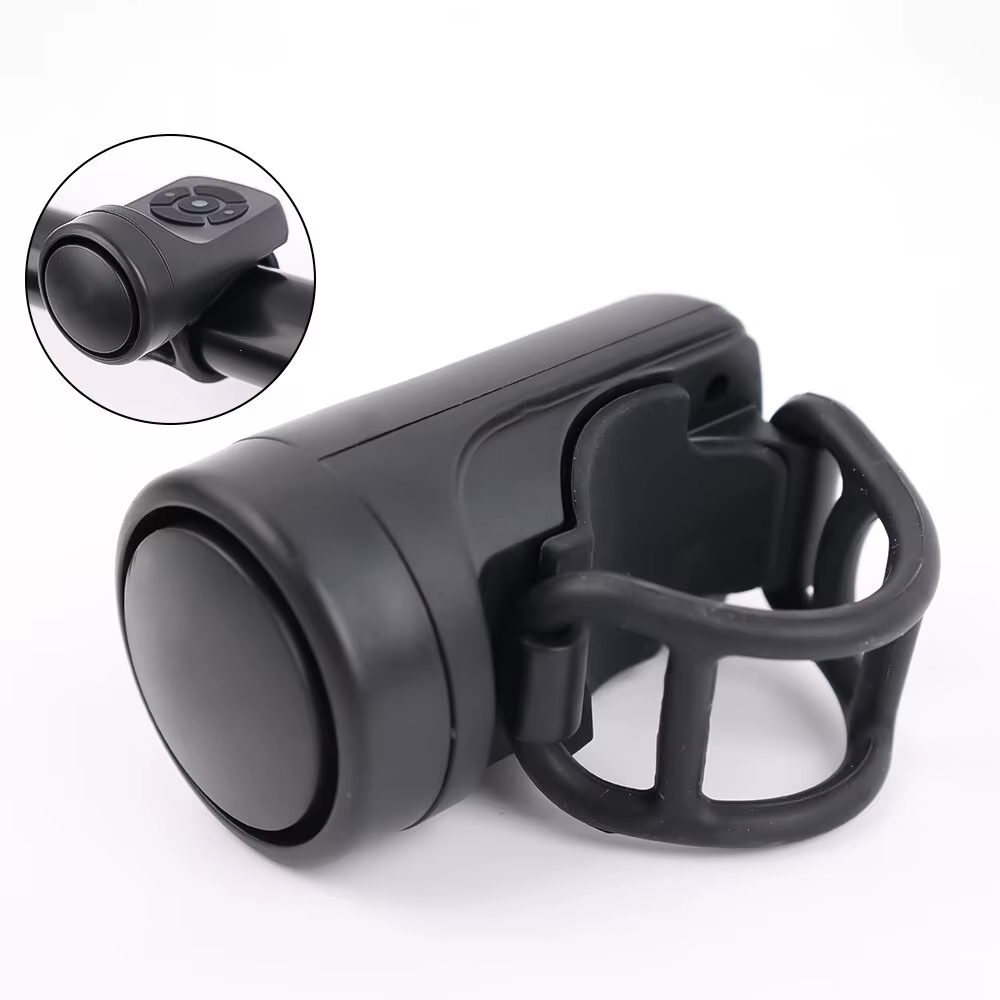 Sonnette électrique de vélo, klaxon de chargement USB, anneau de sécurité d'avertissement pour vtt,