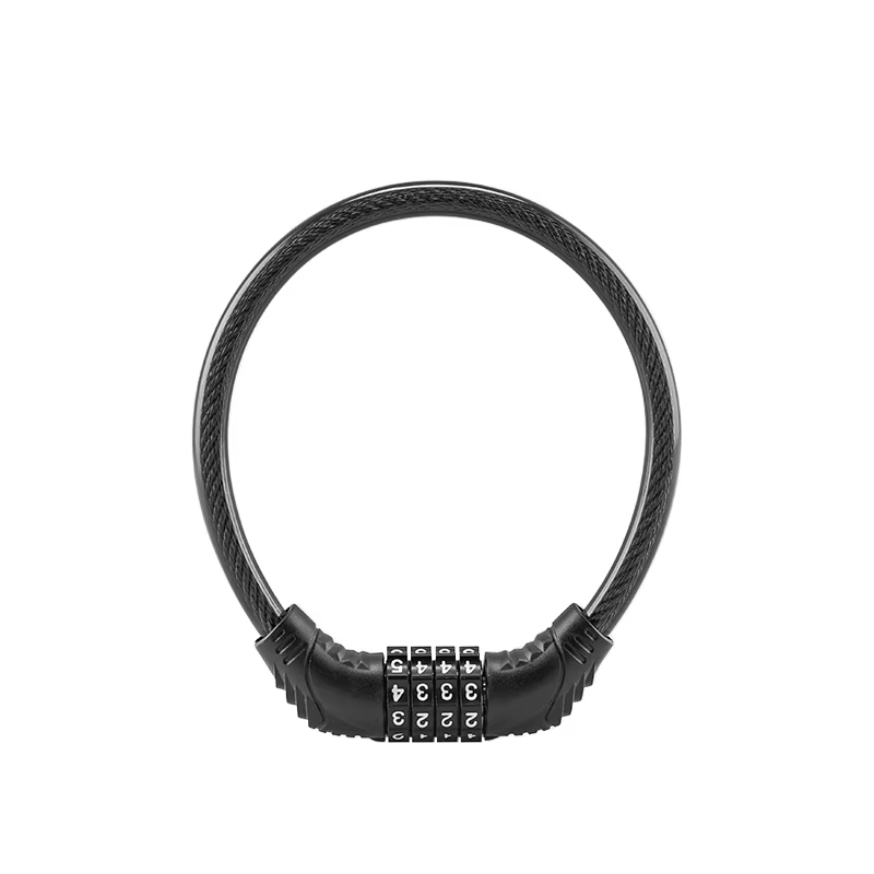 Serrure de vélo à combinaison à 4 chiffres facile à utiliser – compacte et portable pour vélos de mo