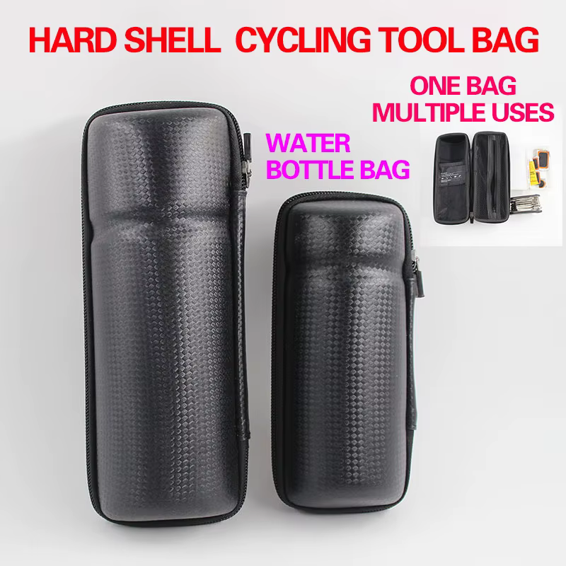 Sac à coque rigide pour bouteille d'eau de vélo de montagne, sac à outils, durable, étanche, grande 