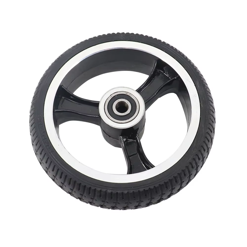 Pneus de trottinette électrique 6,5 pouces, pneu plein anti-explosion, roue auxiliaire, moyeu de rou