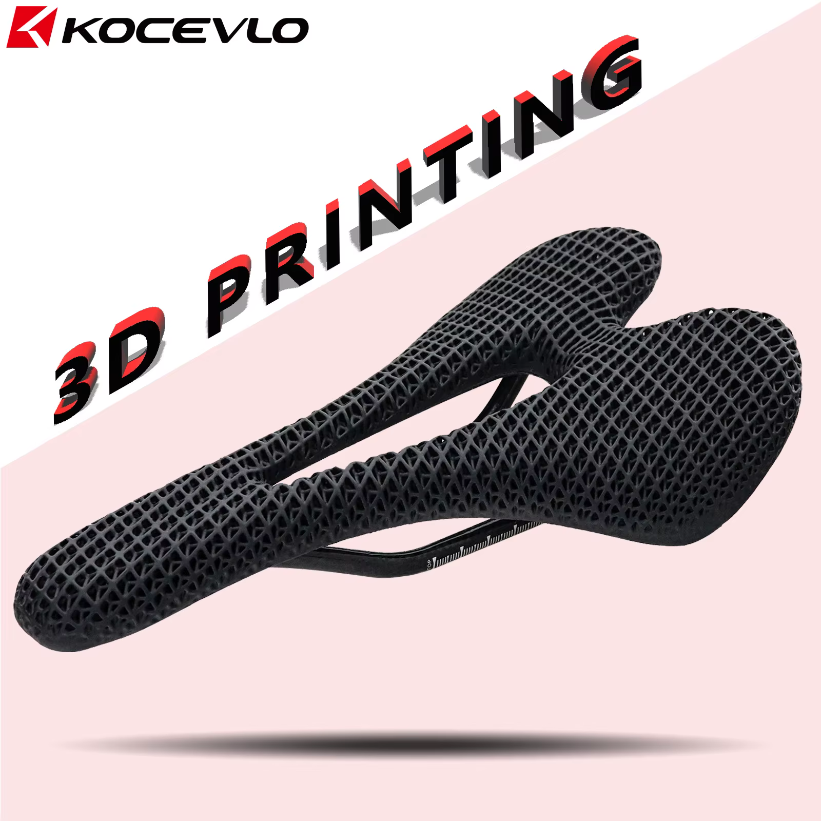 KOCEVLO 3D imprimé selle de vélo en Fiber de carbone creux confortable respirant 275*143mm style cla