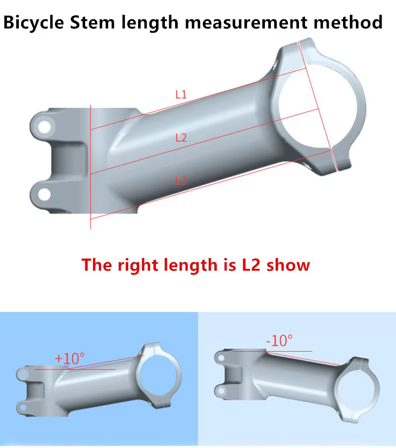 Tige de puissance de vélo ultralégère 10 ° /17 ° /25 ° /35 ° Tige de vélo de route vtt 31.8, tige