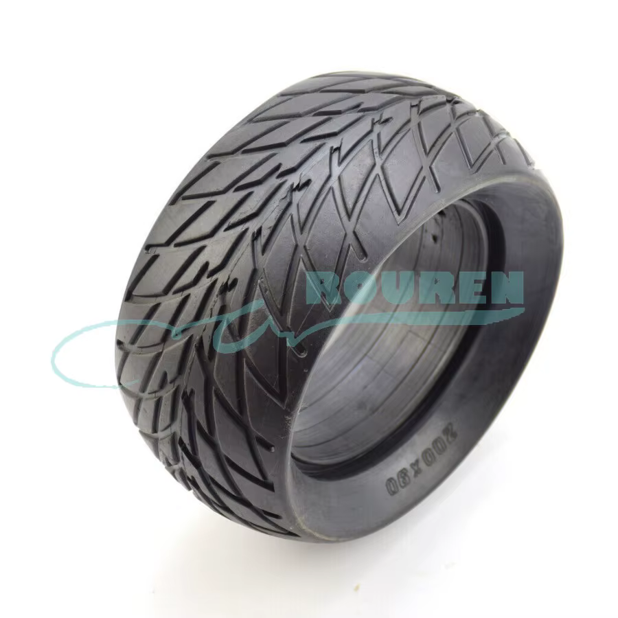 Pneus Solides 200x90 pour Scooter Électrique, Accessoires d'Éclairage pour ZERO S8 8X Nanrobot SPEED