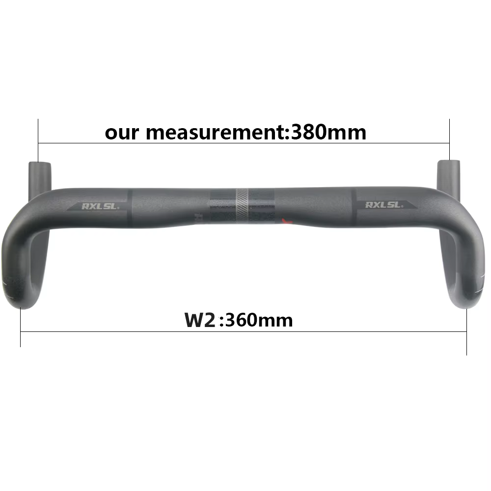 RXL SL 31.8mm barre de chute en carbone guidon de vélo de route 380/400/420/440mm UD mat routage ext